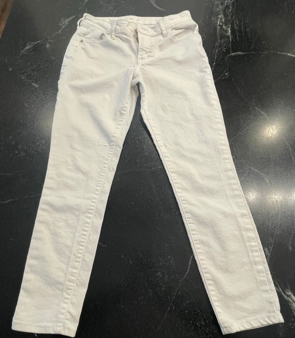 OLD NAVY bright white skinny jean 6